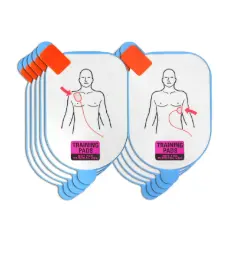 Defibtech Replacement Adult AED Training Pads, 5 Sets